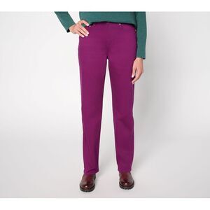 Turbie Twist Women's Pants Sz 2 Make Your Selection: LOGO by Lori Purple A712490